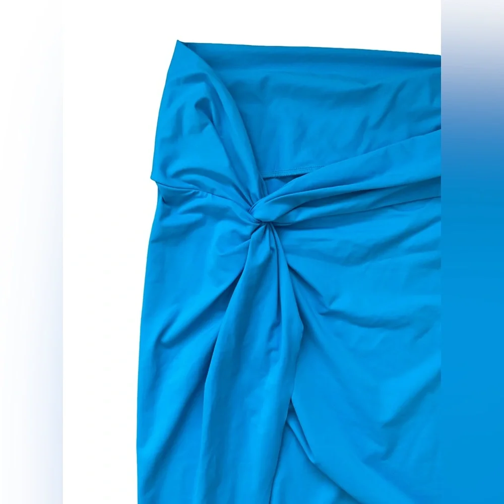 Skims Swim Sarong Skirt Coverup - Turquoise Plus Size 4X
